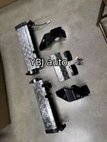 Estribo Lateral Trasero para Auto YBJ, de Aleación de Aluminio Cromado Plateado, para Land Cruiser Pickup FJ79 LC79 LC76, Barra de Apoyo Trasera