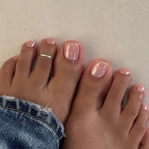 Uñas Postizas Cromadas con Efecto Ojo de Gato para Pies, Decoración de Uñas a la Moda, Herramientas de Diamante para Uñas de los Pies - Product Image 1