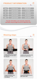 Soporte Lumbar médico personalizado nuevo diseño transpirable hombres espalda baja Lumbar cintura Brace antideslizante cintura espalda soporte cinturón - Product Image 4