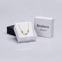 Boîte à Bijoux Bracelet Collier Boîte à Tiroir Cadeau en Papier pour Boucles d'Oreilles Emballage de Bijoux avec Logo