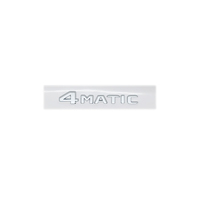 Emblème 3D en ABS chromé/noir pour Mercedes GLC X253 - GLC260/GLC300/GLC350/GLC220d/GLC350e 4MATIC Autocollant de logo de coffre