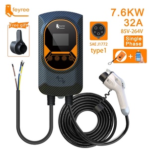 Cargador para Vehículos Eléctricos Feyree de 7KW, Nueva Aplicación Inteligente con WIFI, 1 Fase, 32A, Corriente Ajustable, Cable de Carga SEA J1772 - Product Image 1