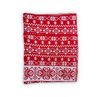 Vente en gros de couvertures en tricot doux en polyester chenille jacquard saisonnières pour la décoration de Noël