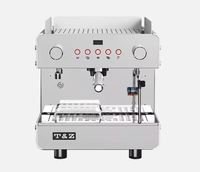 Machine à expresso semi-automatique italienne à double groupe Summit, en acier inoxydable, 9 bars de pression, 3500W, capacité de 11L, vente chaude