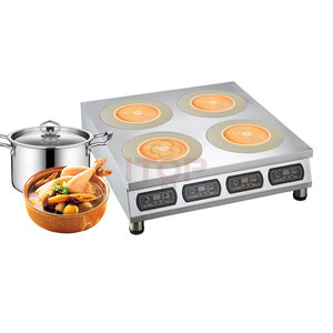 Fornello a Induzione Commerciale da Tavolo in Acciaio Inox a <span class=keywords><strong>4</strong></span> Fuochi 2500W, Piano Cottura Elettrico a <span class=keywords><strong>4</strong></span> Piastre all'Ingrosso - Product Image 5