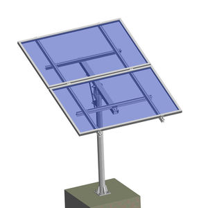 Structure de <span class=keywords><strong>poteau</strong></span> personnalisable pour support de montage de panneaux solaires fixés au sol, pour projets solaires en altitude et hors surveillance - Product Image 2