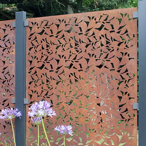 Pannelli Decorativi in Metallo Tagliati al <span class=keywords><strong>Laser</strong></span> <span class=keywords><strong>per</strong></span> Privacy in Giardino, Schermi Artistici in Acciaio Corten - Product Image 3