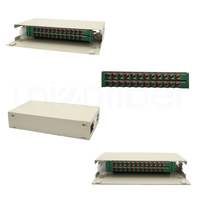 Panel de Conexiones de Fibra Óptica para Montaje en Rack 1U, Material de Acero Frío, 12/24 Puertos, Adaptador SC Dúplex LC, Marco de Distribución ODF