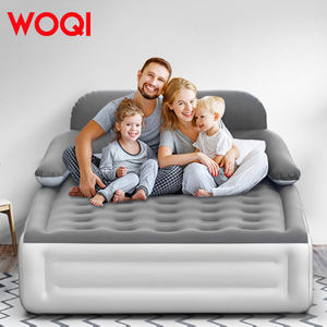 WOQIダブルベッドインフレータブルエアマットレス、ポンプ内蔵セルフブローアップリビングルームホテルパークバスルーム用 - Product Image 3