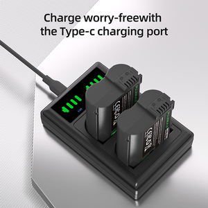 <span class=keywords><strong>Chargeur</strong></span> rapide double fente PUJIMAX avec 2 batteries EN-EL15 pour appareils photo <span class=keywords><strong>Nikon</strong></span> D500 D610 <span class=keywords><strong>D750</strong></span> D800 D810 D850 D7000 D7100 D7500 - Product Image 1