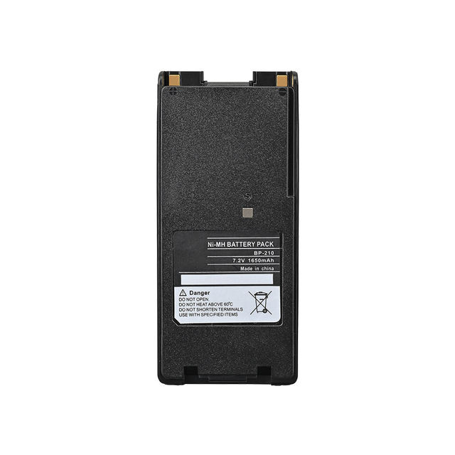 Walkie Talkie Battery BP210 for Icom IC-35FI IC-F21 F3G F218 IC-V8/V81 IC-V82 Two Way Radio-Battery Pack 1650mAh Black 7.2V