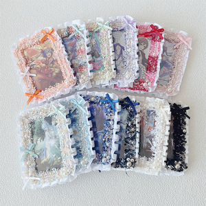 Nouveau porte-carte fait main garni de dentelle, petit porte-carte de décoration de style <span class=keywords><strong>anime</strong></span> et dessin animé fait à la main - Product Image 4
