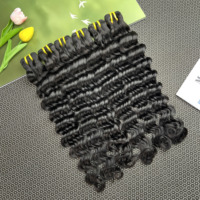 Cheveux humains vierges vietnamiens de qualité 12A non traités # Extensions de cheveux ondulés lâches de haute qualité 1B