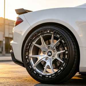 Jantes Bku forgées 5x120.65 pour Chevrolet Corvette Stingray E-ray ZR1 Z06 C6 C7 C8 18 19 20 pouces, finition brossée, Beadlock, pour course de dragster - Product Image 2