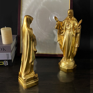 Statuette en résine Notre-Dame de <span class=keywords><strong>Lourdes</strong></span>, Vierge <span class=keywords><strong>Marie</strong></span>, cadeau religieux catholique, décoration de Noël pour la maison - Product Image 5