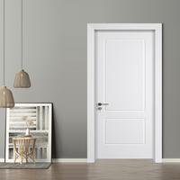 Portes intérieures WPC insonorisées et imperméables à bas prix, épaisseur 45 mm, avec cadre