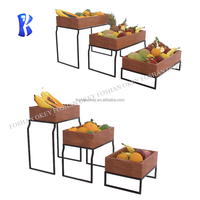 OKEY düğün dekorasyon ahşap hizmet Cupcake standı dekoratif ahşap tatlı ekran büfe yükseltici