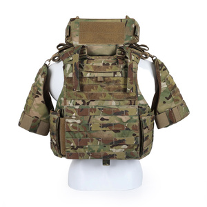 PTG 퀵 릴리스 몰 전술 조끼 나일론 500D 야외 전투 플레이트 캐리어 완전 보호 - Product Image 5