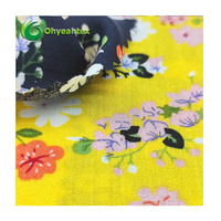 Personnaliser Nouveaux tissus imprimés en viscose légers et écologiques floraux doux pour robe