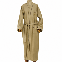Peignoir Kimono Léger Unisexe Doux pour la Peau avec Ceinture, Idéal pour Hôtels, Spas et Saunas – Cadeau Parfait