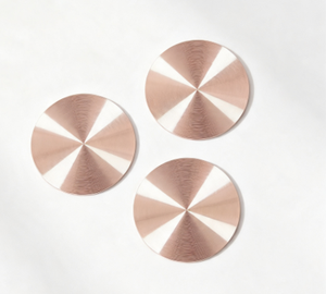 Wholesale Anodized Stamped <b>CD</b> Pattern Aluminum Sheet Special Shape Chamfer Edge Metal Decorative Plate <b>Custom</b> Silk Print Logo - Product Image 3