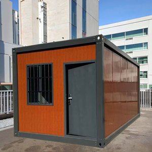 Maison conteneur préfabriquée en panneaux sandwich pliables de 40 pieds, hôtel moderne, villa, entrepôt, salon, chambre, camp minier extérieur - Product Image 5