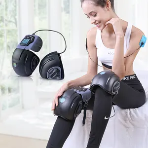 Vibration fitness massager genou soulagement de la douleur massage avec la chaleur