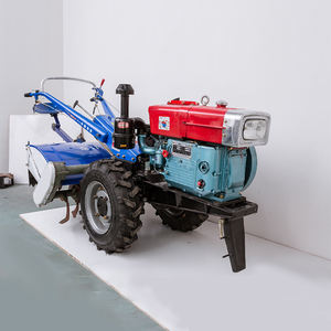 Tractor manual agrícola de dos ruedas, motor diésel de 8-20HP con timón rotativo y arado, selección opcional - Product Image 4