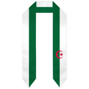 Écharpe de remise de diplôme personnalisée avec le drapeau de l'Arabie Saoudite, pour l'équipe nationale de football, pour les étudiants internationaux - Product Image 2