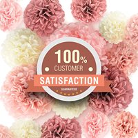 Décorations pour le plafond, pommes en papier crème, Rose, bordeaux, mat, 20 pièces