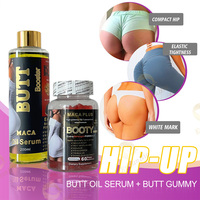 2023 Grande Vente Chaude : Ensemble Rehausseur de Fesses Maca Herbal, Huile, Sérum et Pilules pour l'Augmentation et le Galbe des Hanches et Fesses