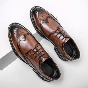 Zapatos Derby de Estilo Británico para Hombre 2026, Zapatos Formales de Cuero con Aumento de Altura Oculto para Novio, Moda para Bodas, Combinan con Todo - Product Image 4