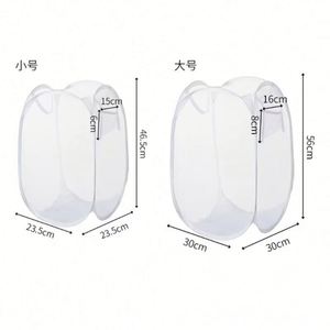 Cesto de Ropa Sucia Plegable de Tela No Tejida, Organizador Colgante de Pared, Bolsa de Almacenamiento de Malla para Ropa Sucia, para Baño - Product Image 5
