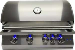 شواية معدنية عالية الجودة طاولة مع ميزان حرارة خزانة شواء مفتوحة للفناء أو المطبخ نوع الغاز LP - Product Image 3