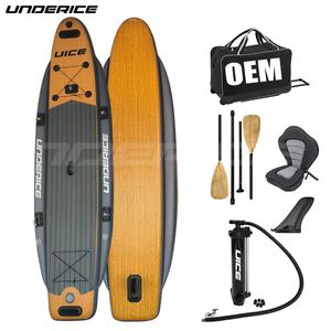 Pagaie <span class=keywords><strong>rigide</strong></span> et légère à Double couche, solide, kayak en bois de mer pour la pêche avec siège sup, pagaie 4 pièces - Product Image 1