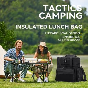 Boîte à lunch isotherme double couche personnalisée, sac à lunch extensible de grande taille, sac isotherme étanche, seau à lunch pour hommes et femmes - Product Image 6