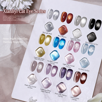 XEIJAYI Vernis à ongles gel UV, Fournitures pour ongles, Peinture à ongles, Effet œil de chat perle de verre glacier, Norme européenne, Sans TPO ni HEMA, OEM ODM Vente en gros