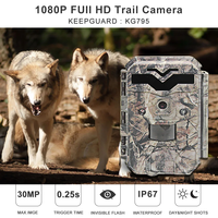 Высококачественная камера для охоты на тропы 30MP 1080P HD для диких животных с низким уровнем свечения 850nm ИК-светодиоды