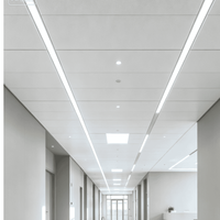 Panneau de plafond suspendu carré moderne en aluminium antistatique, ignifuge et résistant à l'humidité pour salle de bain d'hôpital