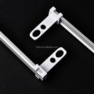 Rails électriques personnalisables en aluminium et fer robustes pour montage <span class=keywords><strong>au</strong></span> plafond ou <span class=keywords><strong>au</strong></span> <span class=keywords><strong>mur</strong></span>, tension rétractable, extension de 10 cm par côté - Product Image 2