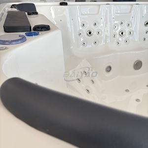 Bañera de hidromasaje de aguas termales al aire libre acrílica moderna para 12 personas <span class=keywords><strong>Piscina</strong></span> de masaje de temperatura constante para hoteles y villas - Product Image 5