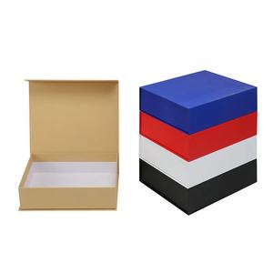 定制豪华书形硬纸包装盒磁性礼品盒不同颜色有货 - Product Image 5