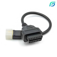 BENELLI OBD2 Cable adaptador de enchufe de diagnóstico de 6 pines BOSCH DELPHI motocicleta bicicleta ATV ECUs 16PIN OBD extender Audio Video Cables