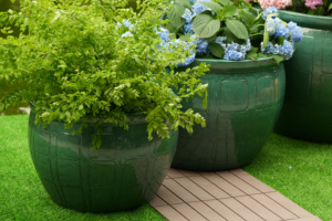 Pots à fleurs modernes en céramique émaillée durables de 1 mètre avec drainage pour bonsaï d'intérieur - Jardinières de sol en gros - Product Image 4