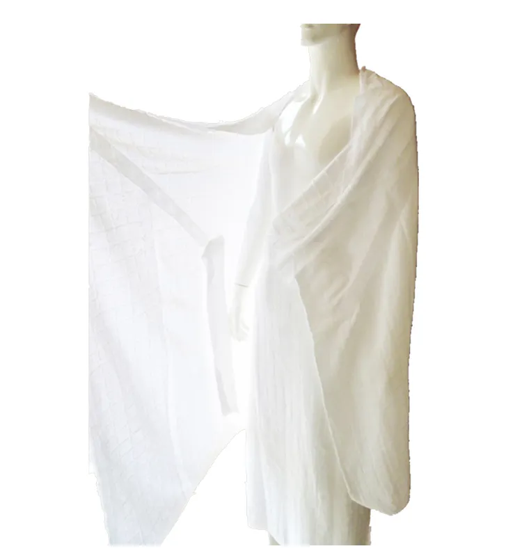 Bộ Ihram Cho Nam 1,4kgm Quần Áo Hành Hương Ống Handuk Turki Hồi Giáo Ả Rập Hajj Ihram Umrah Khăn Sợi Nhỏ Ihram Vi Sợi