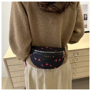Fashion Cherry Printing bella borsa a tracolla da ragazza borsa a tracolla quotidiana da studenti <span class=keywords><strong>marsupio</strong></span> personalizzato <span class=keywords><strong>marsupio</strong></span> con cinturino staccabile - Product Image 5