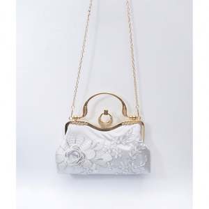 Bolsos de Mano de Lujo para Mujer con Flores Bordadas de Perlas para Graduación 2025, Bolsos de Noche para Boda, Estilo Chino, Bolso de Mano Brillante - Product Image 1