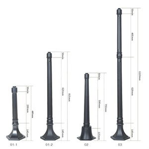 道路通り広告Ledダイ鋳造Aluminuamソーラーヤードランプポール - Product Image 2