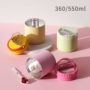 Insulated Food Jar <b>Set</b> 500Ml With Spoon And Lid For <b>Lunch</b> Box Keep Warm Cold 8-24 Hours - Product Image 5