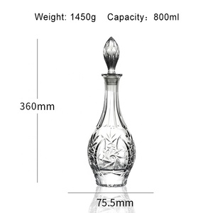 Ensemble de carafe et de verres à whisky en verre transparent de haute qualité N7, design éolien écologique, vente chaude, ensemble de boisson pour <span class=keywords><strong>vin</strong></span> et whisky - Product Image 3